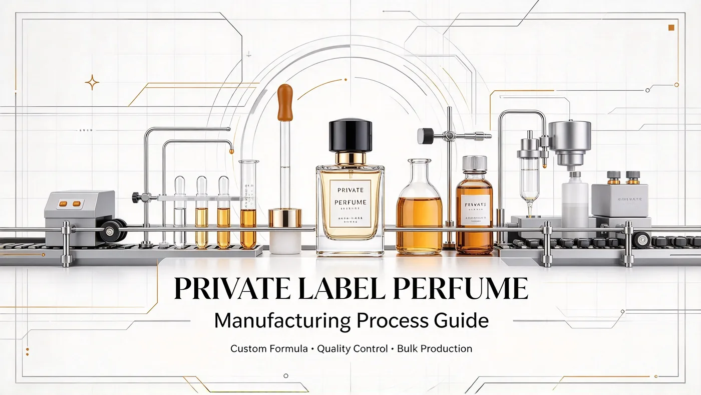 Private label perfume manufacturing process guide: custom formula, quality control, bulk production