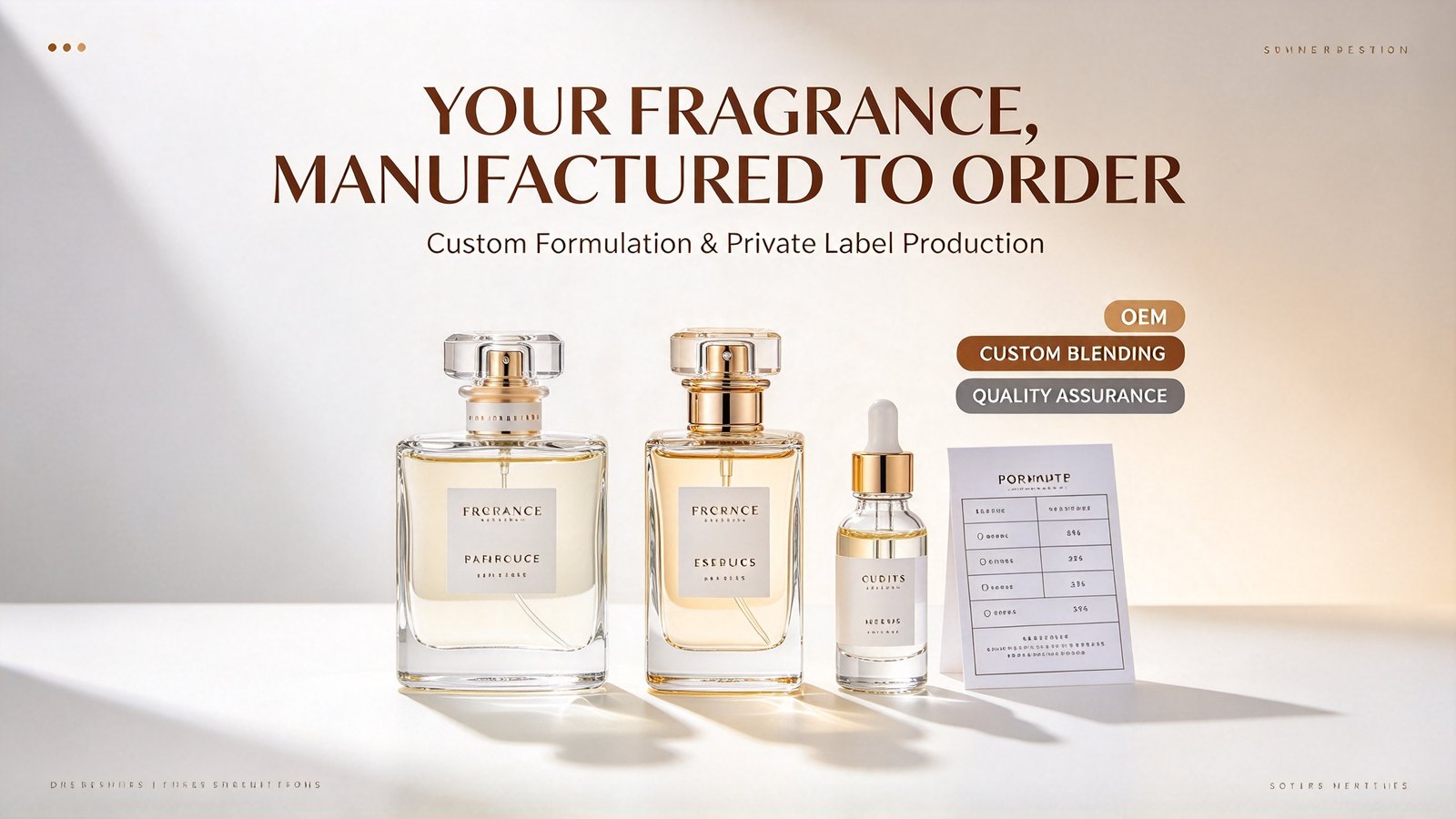 Eau de Parfum OEM for Retailers: The Practical Buyer’s Guide